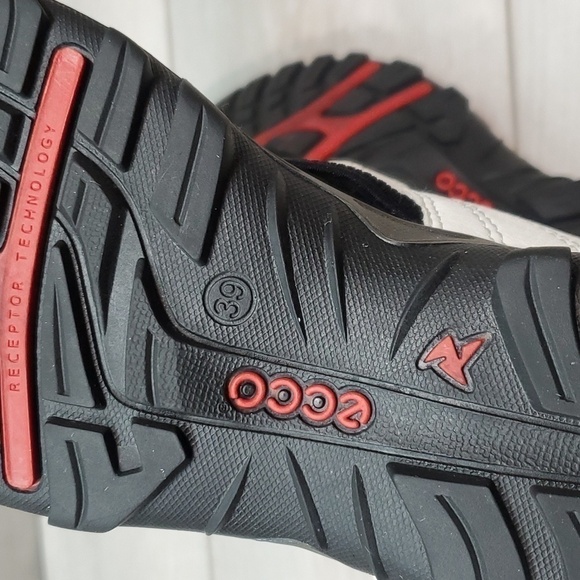 Ecco Womens Wave footbed Offroad Arch Support  Hook&loop Leather shoes sz 8.5 - Picture 11 of 14